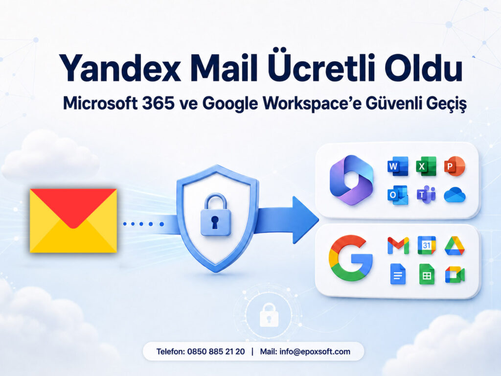 Yandex Mail Ücretli Oldu: Microsoft 365 ve Google Workspace’e Güvenli Geçiş